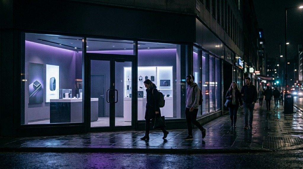 Loja bonita sem clientes entrando